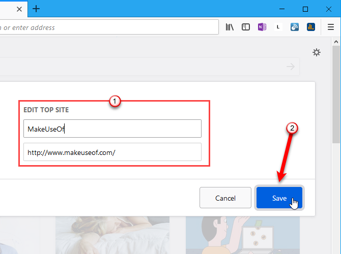 Настройте лучшие сайты Firefox