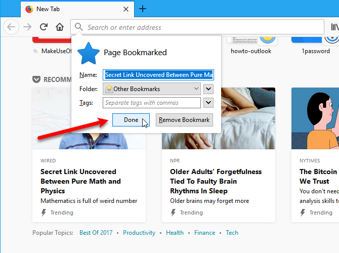 Настройте рекомендации Firefox Pocket