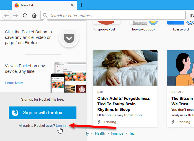 Настройте рекомендации Firefox Pocket