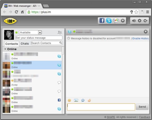 Почему ты Дон' /></p>
<p>Ниже приведен полный список лучших клиентов веб-чата, те, которые выделены жирным шрифтом, являются теми, которые я рекомендую.</p>
<ul>
<li><strong>Google Chat с Google+ Hangouts</strong></li>
<li>Outlook.com Messenger</li>
<li>Yahoo Mail Messenger</li>
<li><strong>Facebook чат со скайпом</strong></li>
<li><span><strong>imo.im</strong></li>
<li><strong>IM +</strong></li>
<li>Trillian для веб</li>
<li>ILoveIM</li>
<li>Instan-t Express Web IM</li>
<li>Ebuddy</li>
<li>WeBuzz.IM</li>
<li>Nimbuzz</li>
</ul>
<h2>Сайты в стороне, есть также расширения</h2>
<p>Что-то, о чем мы часто не думаем в этой области, — это простое расширение для браузера, которое может заменить полноценный настольный чат-клиент. Это немного зависит от вашего браузера, хотя. Проведя небольшое исследование, я обнаружил, что для Chrome доступно гораздо больше клиентов чата, чем для Firefox. В Firefox было несколько дополнений, но ничего не приближалось к количеству и качеству в Chrome Web Store.</p>
<p>Ниже приведены некоторые расширения Chrome, которые я бы порекомендовал:</p>
<ul>
<li>Расширение Windows Live Messenger [больше не доступно]</li>
<li><span>eBuddy Chat</li>
<li><span>Nimbuzz Messenger</li>
<li>IM + Bar [Больше не доступно]</li>
<li>Gtalklet [больше не доступен]</li>
</ul>
<h2>Последние мысли</h2>
<p>Существует довольно много вариантов общения в чате, но среди множества «беспорядков» есть только несколько хороших. Даже в тех, о которых я рассказывал в этой статье, есть такие, которые выделяются намного больше, чем другие. Благодаря моему тестированию и мнению, они снова будут полужирными, которые я перечислил в разделе клиента веб-чата.</p>
<p>Что вы думаете об автономном локальном клиенте чата по сравнению с веб-клиентом? Видите ли вы какие-либо недостатки в использовании клиента веб-чата на рабочем столе? Или вы вместо этого использовали больше интернет-коммуникаций?</p>
<p>Кредит Фотографии: Большой Речевой Пузырь Сделал Меньшие Речевые Пузыри через Shutterstock</p>
<p><div class=