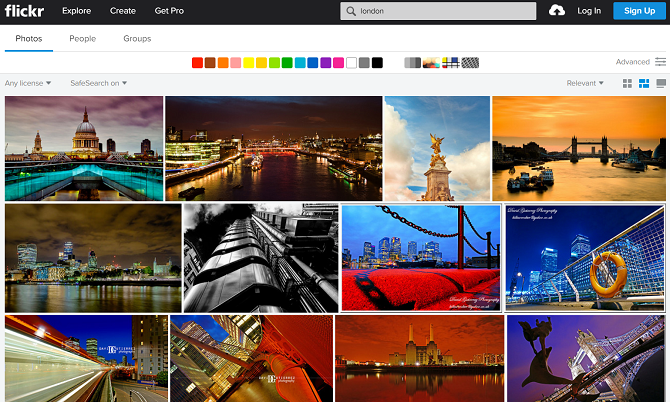 веб-приложение flickr