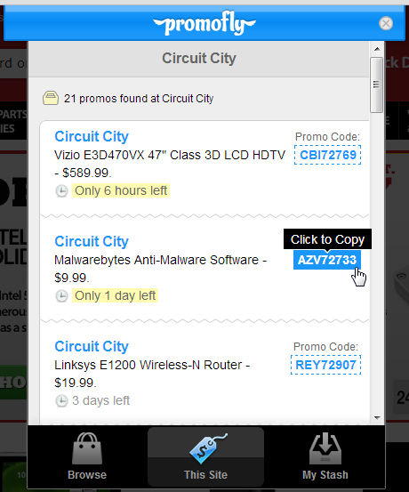 поиск кода скидки