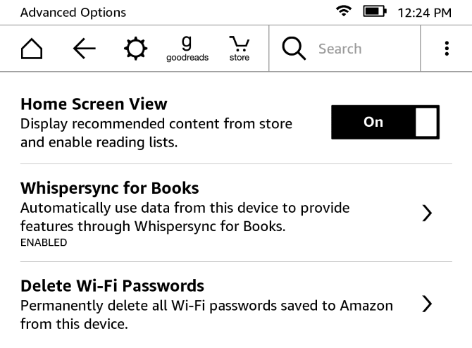 Как настроить и использовать Kindle Paperwhite 27 Дополнительные параметры Paperwhite