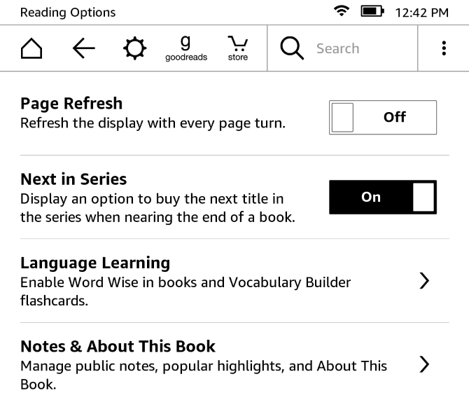 Как настроить и использовать Kindle Paperwhite 28 Параметры чтения Paperwhite
