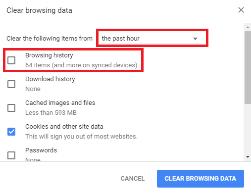 Как удалить историю Google Chrome