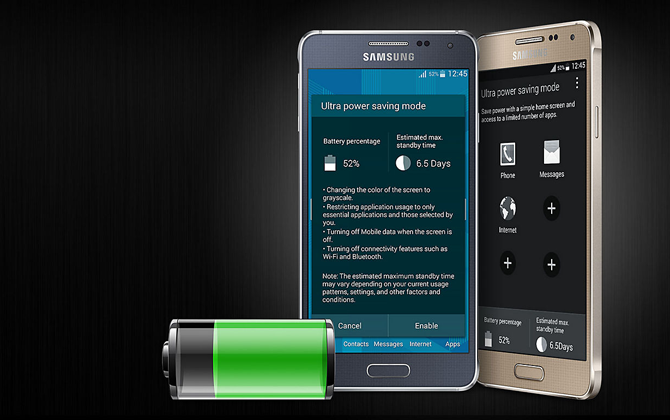 Режим энергосбережения Samsung