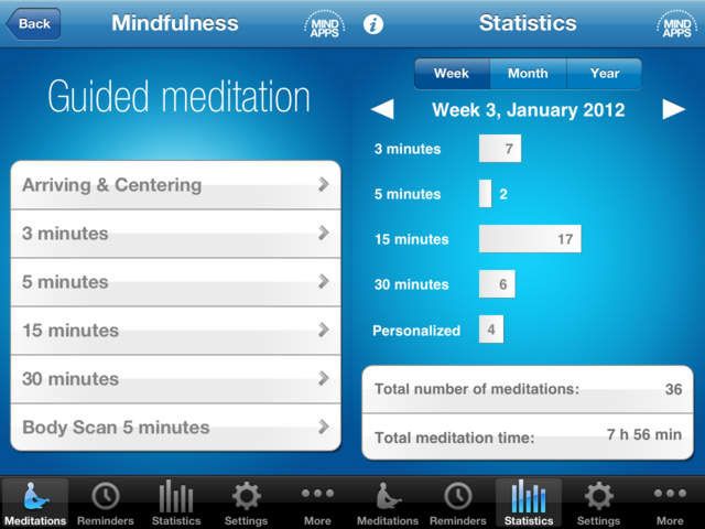 Практикуйте осознанность с помощью вашего iPhone и приложения для медитации в этих приложениях