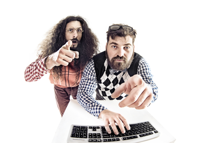 Linux Nerds, указывающие прямо на вас