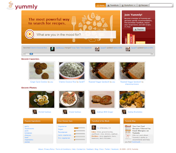 Yummly - поисковая система рецептов, чтобы оживить ваше приготовление Yummly01