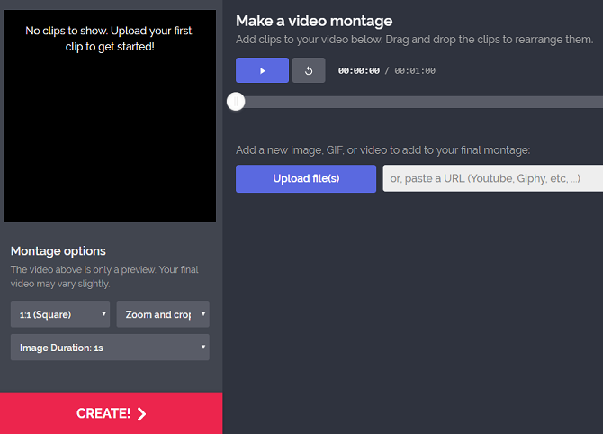 главная страница редактора