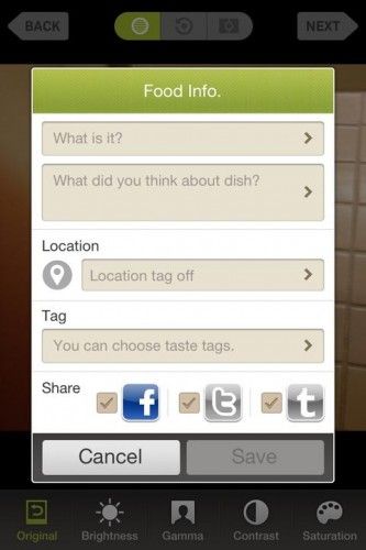 пищевые приложения для iPad