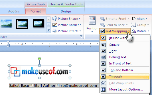 Как создать пользовательские бланки с быстрым бланком в Microsoft Word 2007 MSWord06
