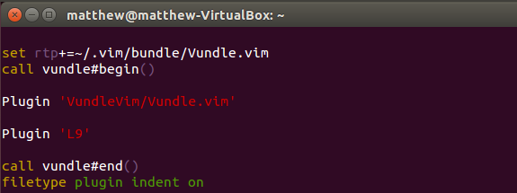 ВИМ-vundle-код