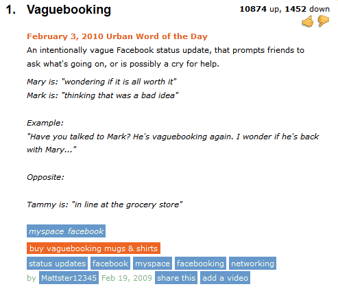 Что такое неуравновешенное искусство Vaguebooking? Vaguebooking Определение