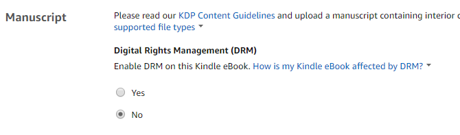 Добавление DRM в вашу книгу Kindle (или нет)