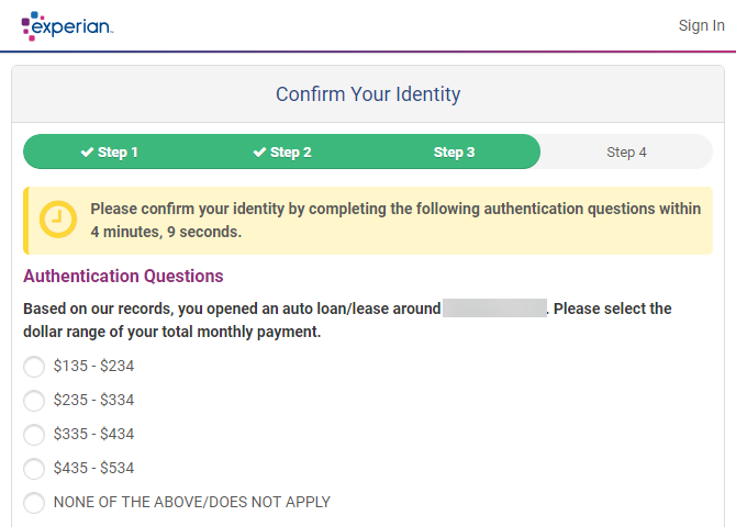Experian Credit Вопросы
