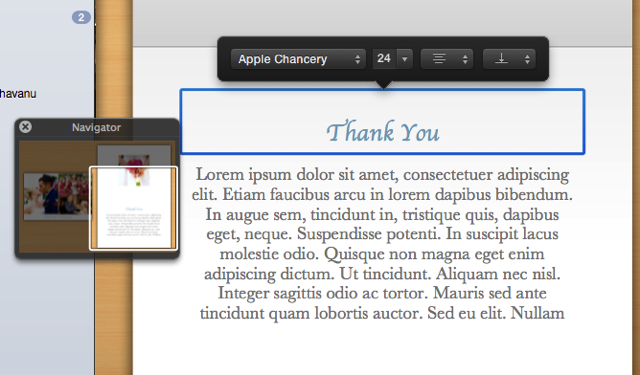 Шрифт IPhoto