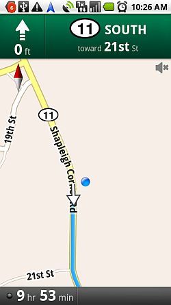 навигация по Google Maps