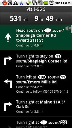 Используйте навигацию по Google Maps для пошагового GPS [Android] gnavigate7