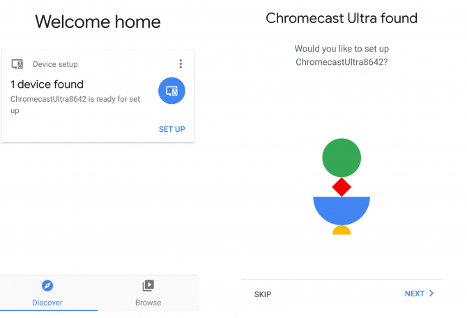 Chromecast-ультра-домашний экран