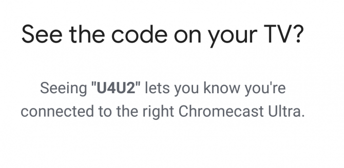 Chromecast-ультра-код