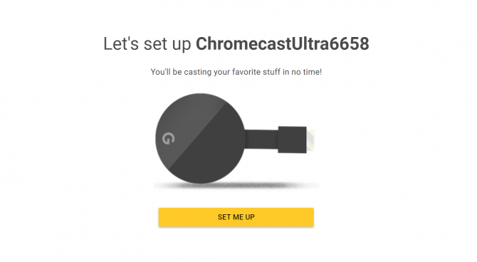 настройка Chromecast Ultra