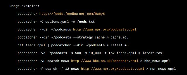 Linux-Подкаст-инструменты-Podcatcher