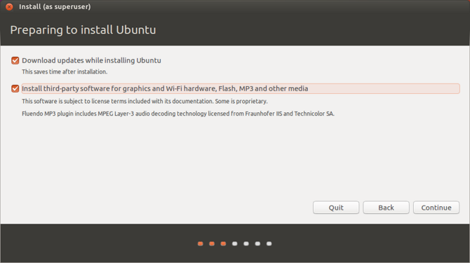 установка Ubuntu