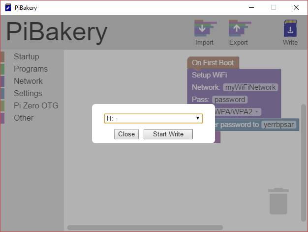 MakeUseOf Linux PiBakery Запись на SD-карту