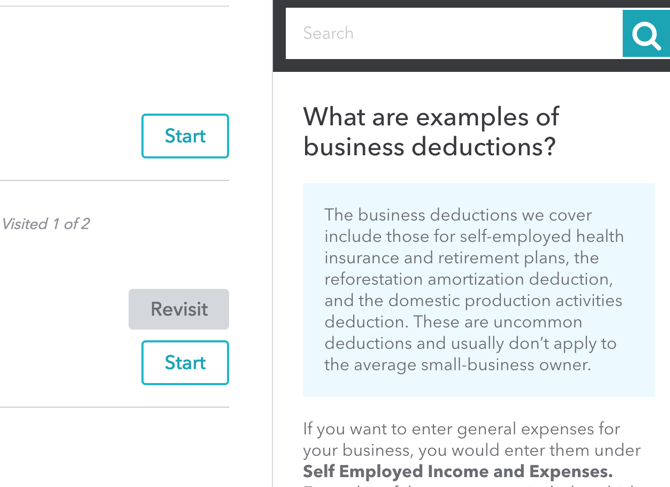 турботакс руководство - боковая панель справки TurboTax