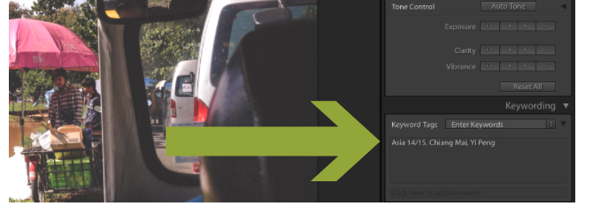 Ключевые слова в Lightroom