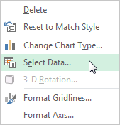 Excel Выберите диапазон данных