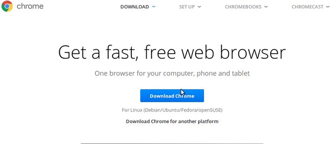установить Chrome Linux скачать