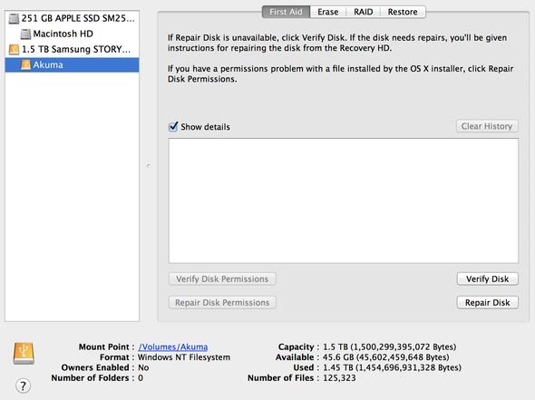 Paragon NTFS для Mac OS X Обзор дисковой утилиты xn