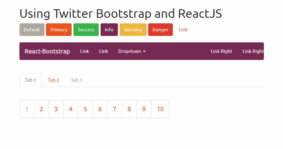 React Bootstrap Ubuntu Theme