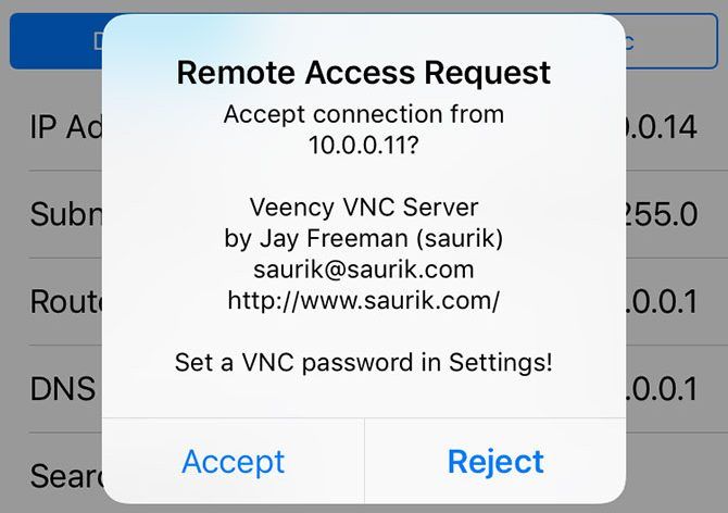 Veency для iPhone