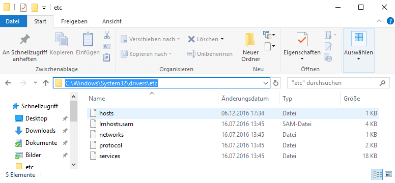 Редактировать файл Hosts в Windows
