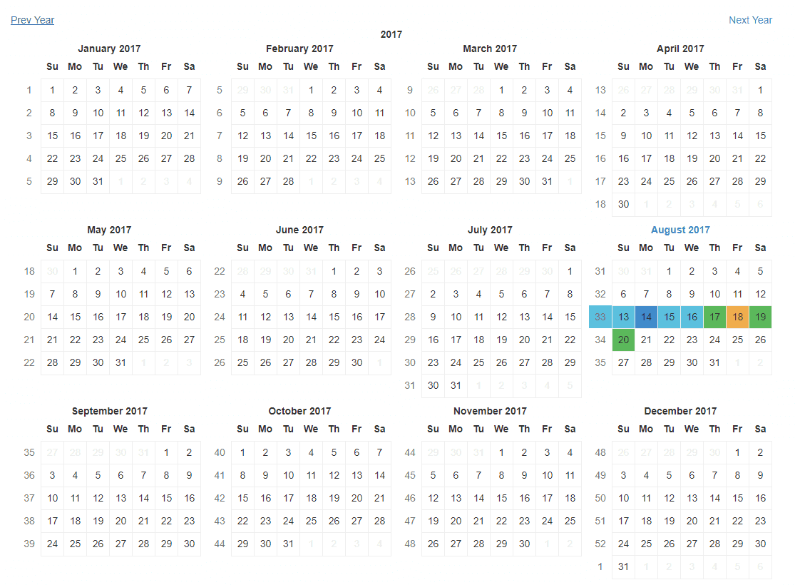 React Calendar Toolkit