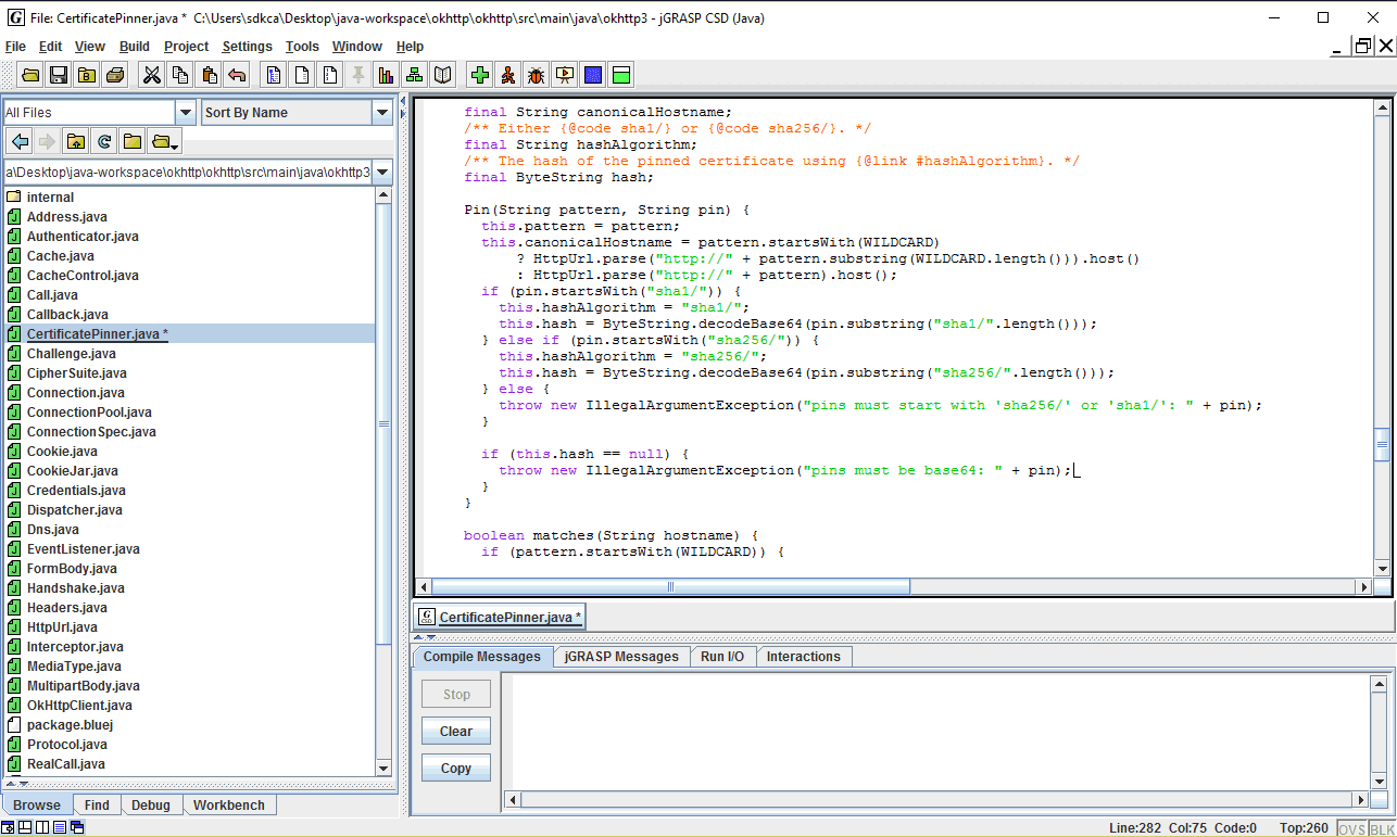 JGrasp Java Скриншот