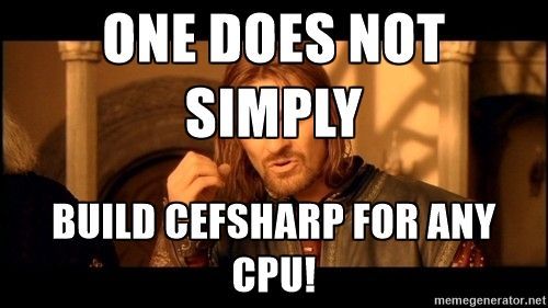 CefSharp не собирай никаких ЦПУ