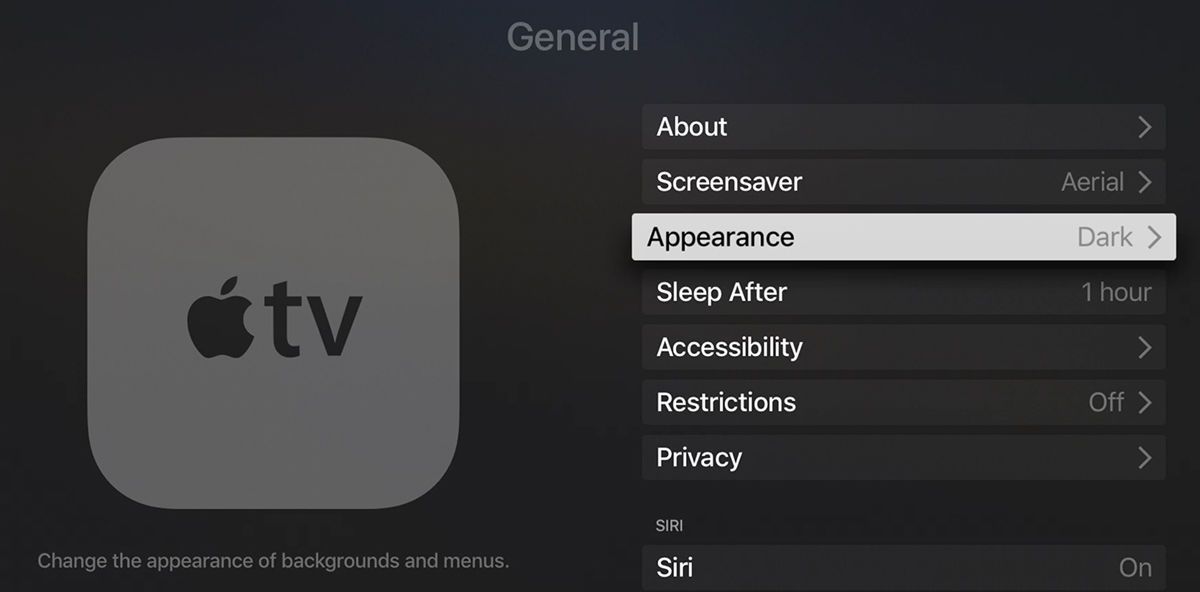 Как использовать Dark Mode на Apple TV