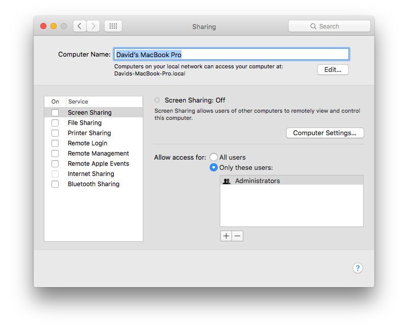 Как сменить Mac's Bluetooth name