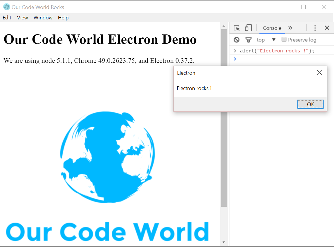 Настольное гибридное приложение Electron ourcodeworld