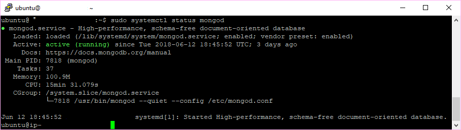 Сервер состояния MongoDB