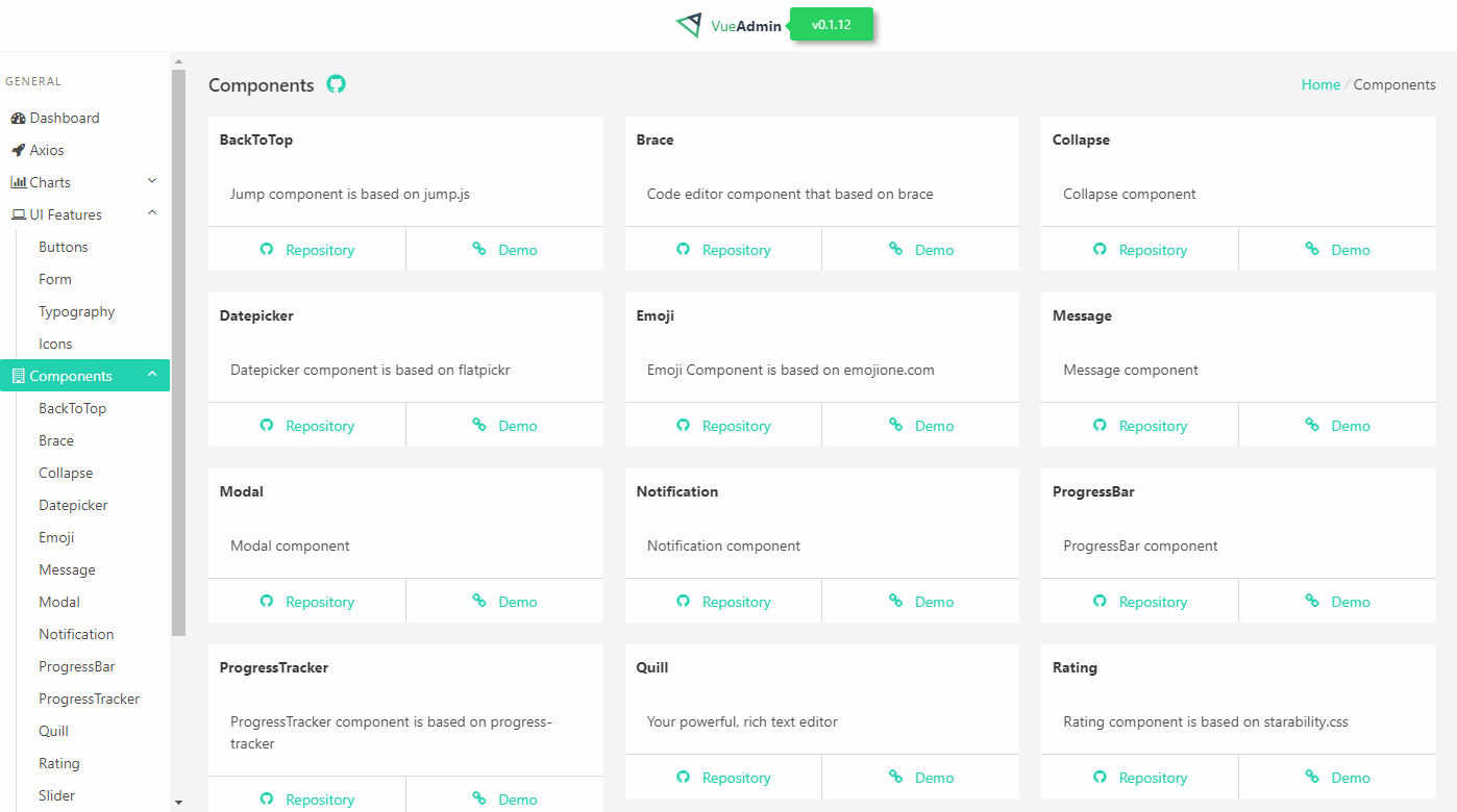 Vue Admin Бесплатный HTML-шаблон