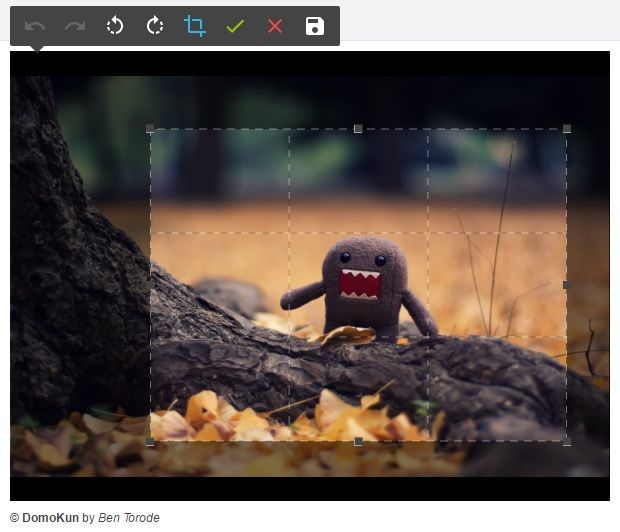 DarkroomJS плагин для обрезки изображений
