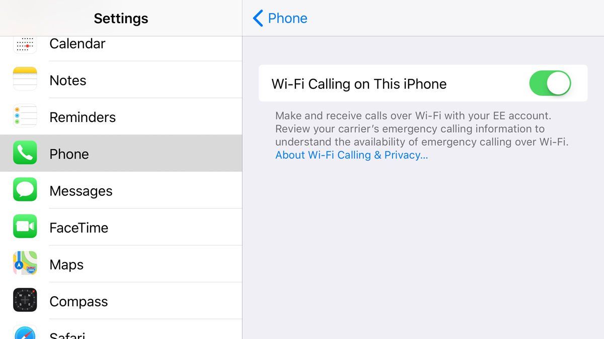 Как использовать настройки iOS на iPhone и iPad: Wi-Fi Calling