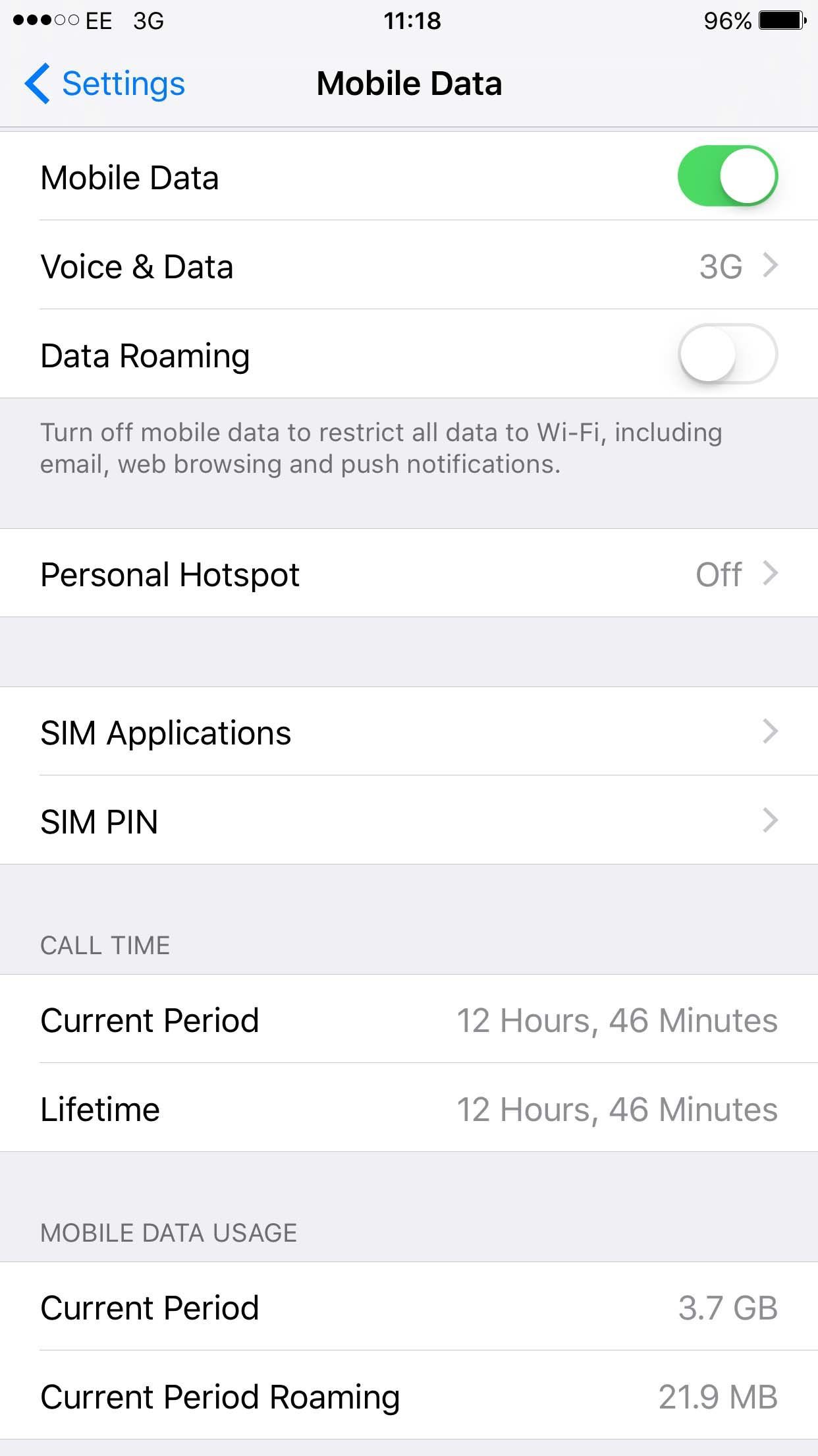 Как использовать настройки iOS 11 на iPhone и iPad: мобильные данные
