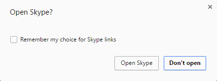 Skype Подтвердить диалог