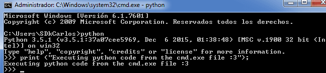 Python cmd.exe